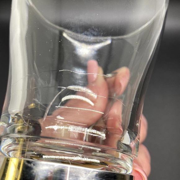 Modern Glass and Chrome Cappuccino Cups - Set of 4, Vintage Bormioli Rocco Verdi - Picture 5 of 5